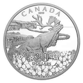 2019 Canadian $20 Forget-Me-Not - 1 oz Fine Silver Coin