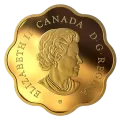 2019 Canadian $20 Iconic Maple Leaves - Fine Silver Gold-plated Scallop Coin