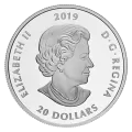 2019 Canadian $20 Lest We Forget - 1 oz Fine Silver & Murano Glass Coin
