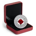 2019 Canadian $20 Lest We Forget - 1 oz Fine Silver & Murano Glass Coin