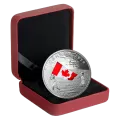 2019 Canadian $20 Canada's National Flag - 1 oz Fine Silver Coloured Coin
