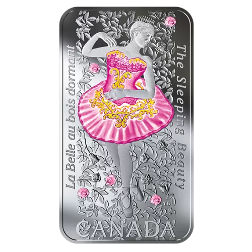 2019 Canadian $20 The Sleeping Beauty - 1 oz Fine Silver Coloured Coin