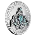 2020 Canadian $20 Her Majesty Queen Elizabeth II's Brazilian Aquamarine Tiara - 1 oz Fine Silver Coin