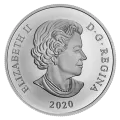 2020 Canadian $20 Her Majesty Queen Elizabeth II's Brazilian Aquamarine Tiara - 1 oz Fine Silver Coin
