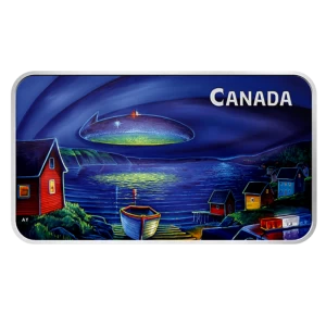 2020 Canadian $20 Canada's Unexplained Phenomena: The Clarenville Event - 1 oz Fine Silver Coin (Glow-in-the-Dark)