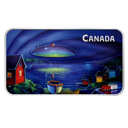 2020 Canadian $20 Canada's Unexplained Phenomena: The Clarenville Event - 1 oz Fine Silver Coin (Glow-in-the-Dark)