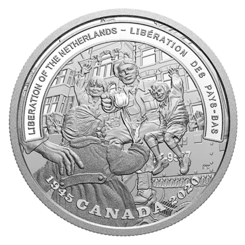 2020 (1945-) Canadian $20 Second World War Battlefront Series: The Liberation of the Netherlands - 1 oz Fine Silver Coin