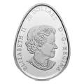 2020 Canadian $20 Traditional Ukrainian Pysanka Egg-shaped Silver Coloured Coin