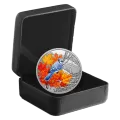 2021 Canadian $20 Colourful Birds: Blue Jay - 1 oz Fine Silver Coloured Coin