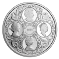 2021 Canadian $20 Her Majesty Queen Elizabeth's Lover's Knot Tiara - 1 oz Swarovski® Crystal & Fine Silver Coin