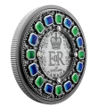 2022 (1952-) Canadian $20 The Imperial State Crown - 1 oz Fine Silver Coin with Gemstones