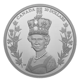 2022 Canadian $5 Queen Elizabeth's Portrait - 1/4 oz Fine Silver Coin