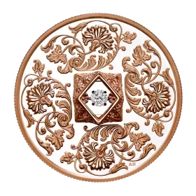 2022 Canadian $20 Dancing Diamond: Sparkle of the Heart - Fine Silver Rose Gold-plated Coin