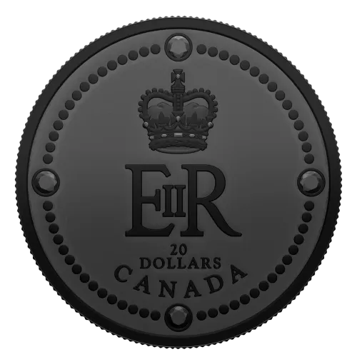 2022 (1952-) Canadian $20 Queen Elizabeth II’s Royal Cypher - 1 oz Fine Silver Coin