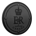 2022 (1952-) Canadian $20 Queen Elizabeth II’s Royal Cypher - 1 oz Fine Silver Coin