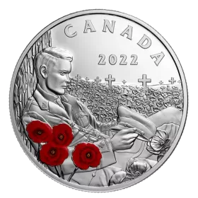 2022 Canadian $20 Remembrance Day - 1 oz Fine Silver Coin