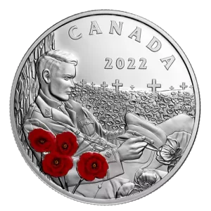 2022 Canadian $20 Remembrance Day - 1 oz Fine Silver Coin 2022 Canadian $20 Remembrance Day - 1 oz Fine Silver Coin