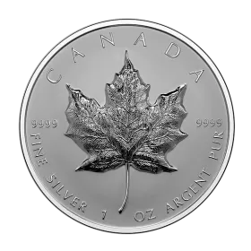 2022 Canadian $20 Ultra-High Relief Silver Maple Leaf - 1 oz Fine Silver Coin - Lightly Toned