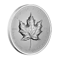 2022 Canadian $20 Ultra-High Relief Silver Maple Leaf - 1 oz Fine Silver Coin - Lightly Toned