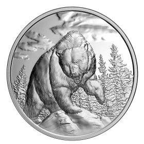 2023 Canadian $20 Great Hunters: Grizzly Bear - Fine Silver Coin (Ultra-High Relief)