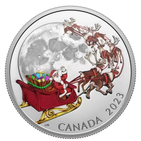 2023 Canadian $20 The Magic of the Season - 1 oz Fine Silver Coin with Black Light Effect