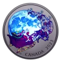 2023 Canadian $20 The Magic of the Season - 1 oz Fine Silver Coin with Black Light Effect