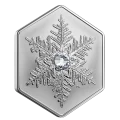 2023 Canadian $20 Snowflake - 1 oz Fine Silver Coin with Crystal Insert