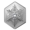 2023 Canadian $20 Snowflake - 1 oz Fine Silver Coin with Crystal Insert