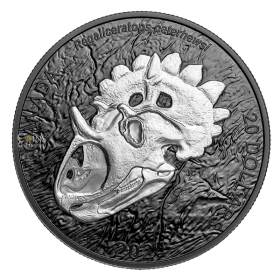2024 Canada $20 Discovering Dinosaurs: Royal Horned Face - 1 oz Fine Silver Coin with Rhodium Plating