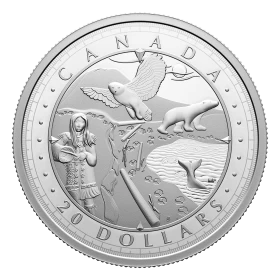 2024 Canadian $20 This is Canada Wondrous Waters: Arctic Coast - 1 oz Fine Silver Coin