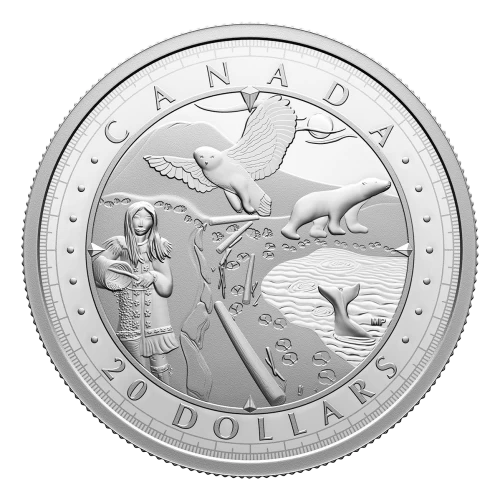2024 Canadian $20 This is Canada Wondrous Waters: Arctic Coast - 1 oz Fine Silver Coin