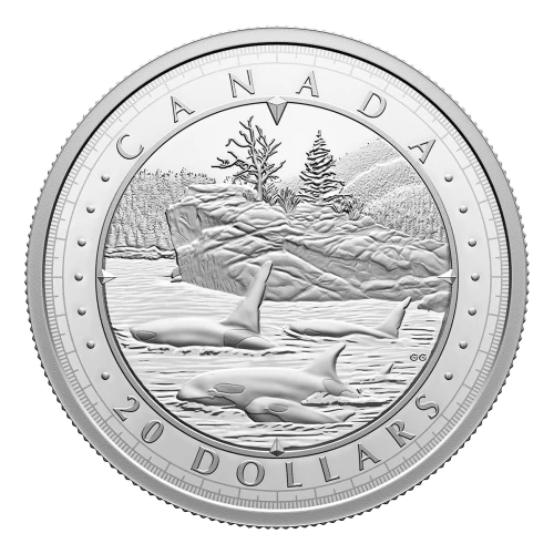 2024 Canadian $20 This is Canada Wondrous Waters: Pacific Coast - 1 oz Fine Silver Coin