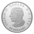 2024 Canada $30 The Hunter - 2 oz Fine Silver & Gold-plated Coin