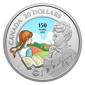 2024 Canada $20 Birth of L. M. Montgomery 150th Anniversary 1 oz Pure Silver & Colourized Coin