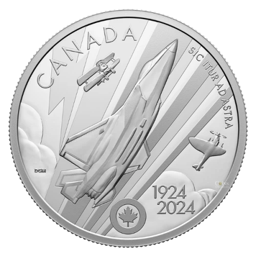 2024 Canada $20 The Royal Canadian Air Force Centennial - 1 oz Fine Silver Coin