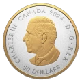 2024 Canada $50 Heraldic Landscape: Birds of Canada - 5 oz Fine Silver Coin