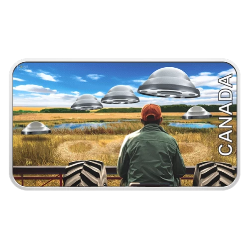 2024 Canada $20 Canada’s Unexplained Phenomena: The Langenburg Event- 1 oz Fine Silver Coin (Glow-in-the-Dark)