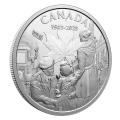 2025 Canada $20 80ᵗʰ Anniversary of the End of the Second World War in Europe - 1 oz Fine Silver Coin