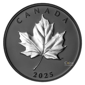 2025 Canada $20 Black Rhodium-plated Elegant Maple 1 oz Fine Silver Coin