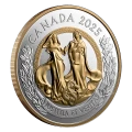 2025 Canada $20 Allegories of Justice and Truth - 1 oz Fine Silver Coin with Gold Plating