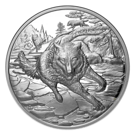 2025 Canada $20 Great Hunters: Grey Wolf - Fine Silver Coin (Ultra-High Relief)