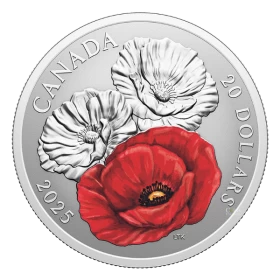 2025 Canada $20 Remembrance Day - 1 oz Fine Silver Coin