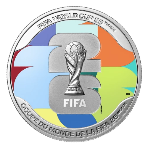 2026 Canada $20 FIFA World Cup 2026ᵀᴹ: We Are 26ᵀᴹ - 1 oz Fine Silver Coin