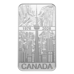 2026 Canada $20 CN Tower 50th Anniversary – 1 oz. Fine Silver Coin