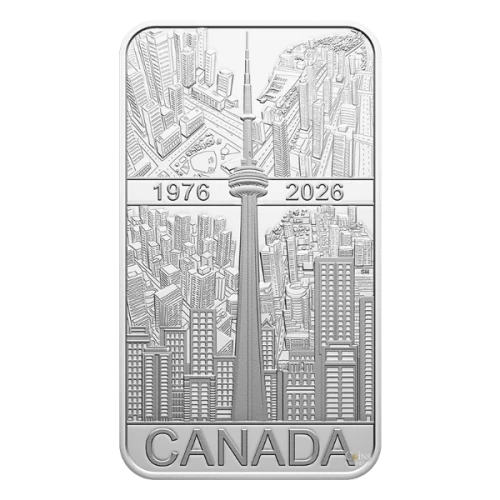2026 Canada $20 CN Tower 50th Anniversary – 1 oz. Fine Silver Coin