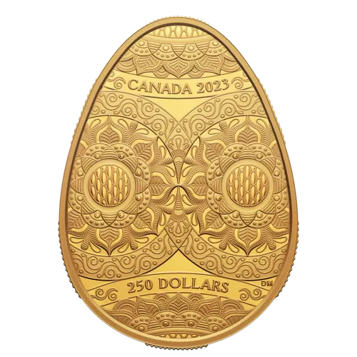 2023 Canadian $250 Pysanka - Pure Gold Coin