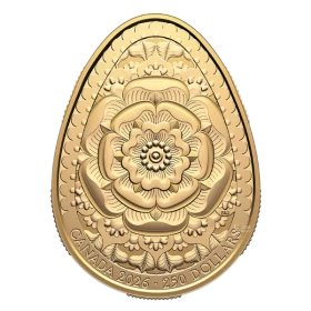 2026 Canada $250 Pysanka - Pure Gold Egg-Shaped Coin