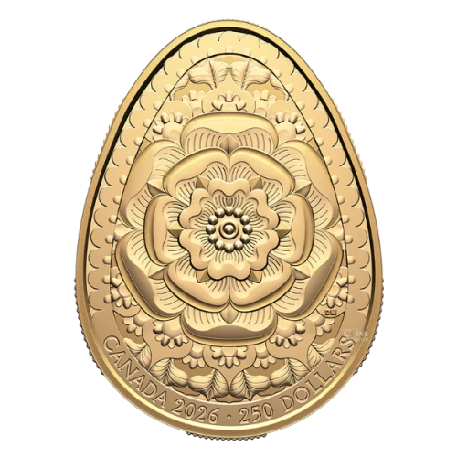 2026 Canada $250 Pysanka - Pure Gold Egg-Shaped Coin