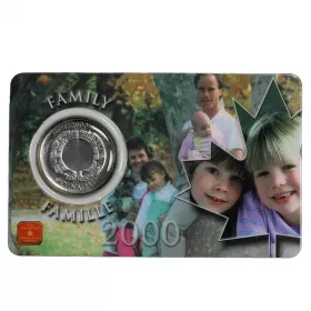 2000 Canadian 25-Cent Family Famille Millennium Coin in Card