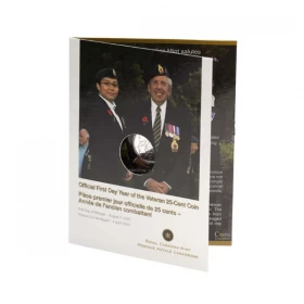 2005-P Canada 25-Cent Official First Day: Year of the Veteran Quarter Coin